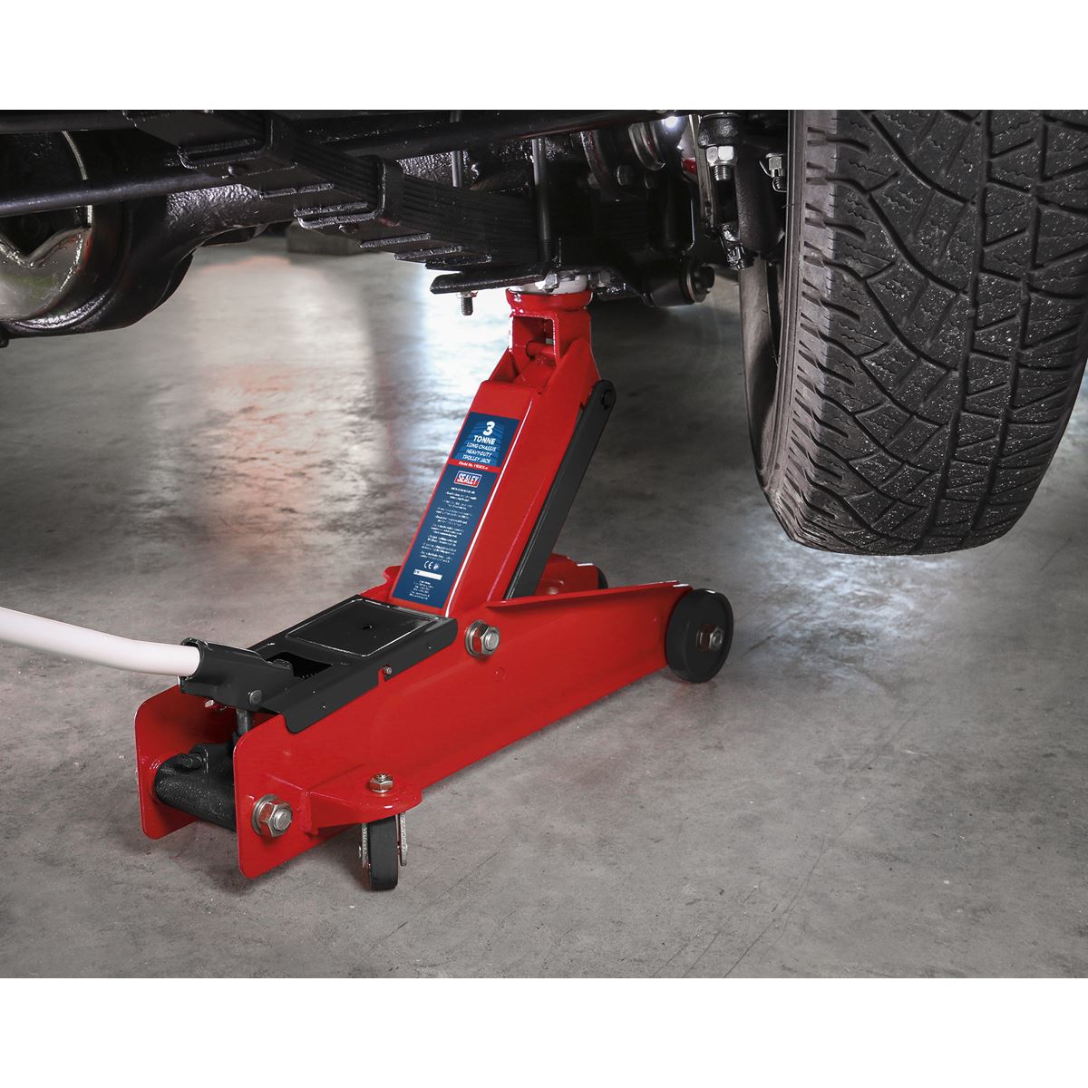 Sealey Trolley Jack 3 Tonne Long Reach Heavy-Duty 1153CX