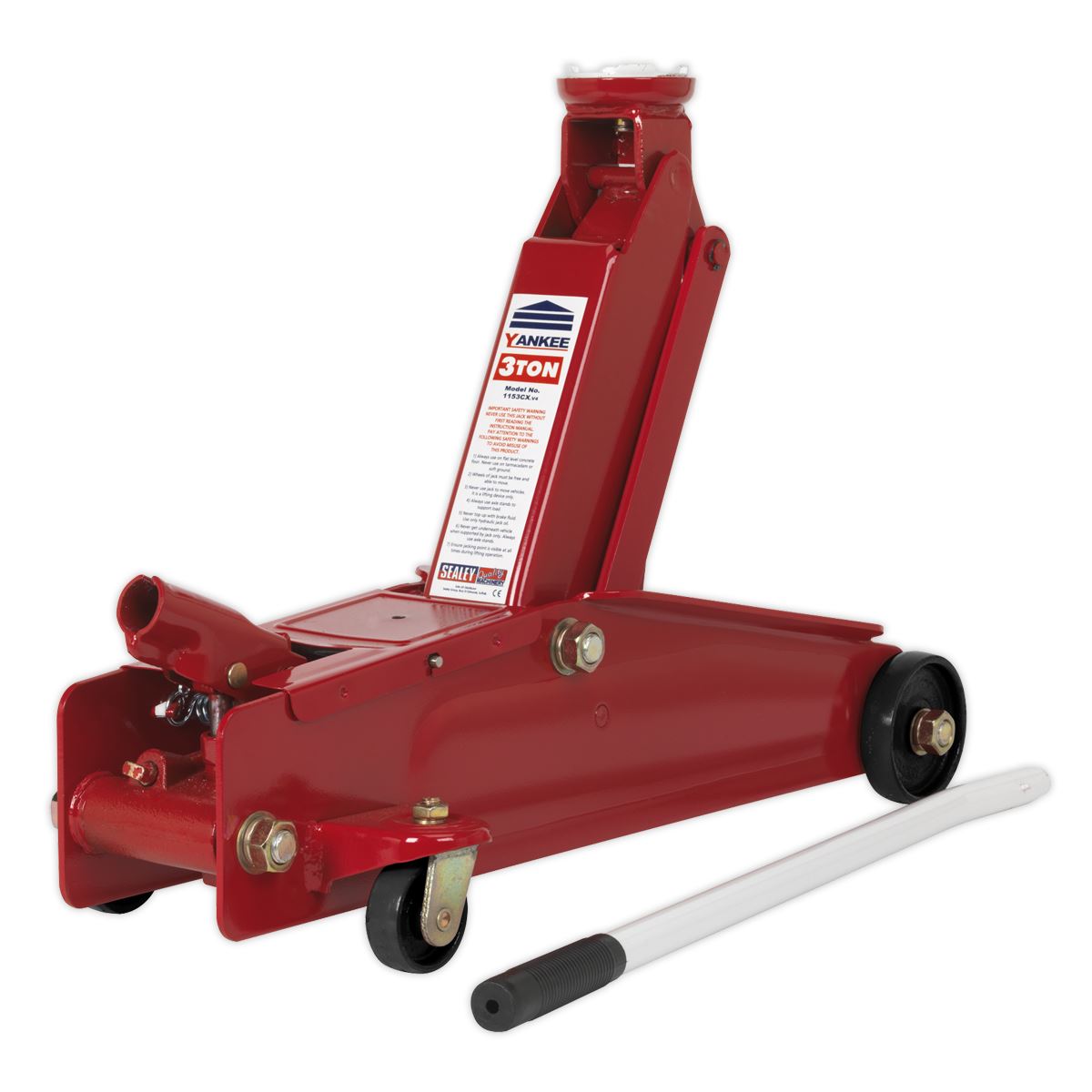 Sealey Trolley Jack 3 Tonne Long Reach Heavy-Duty 1153CX