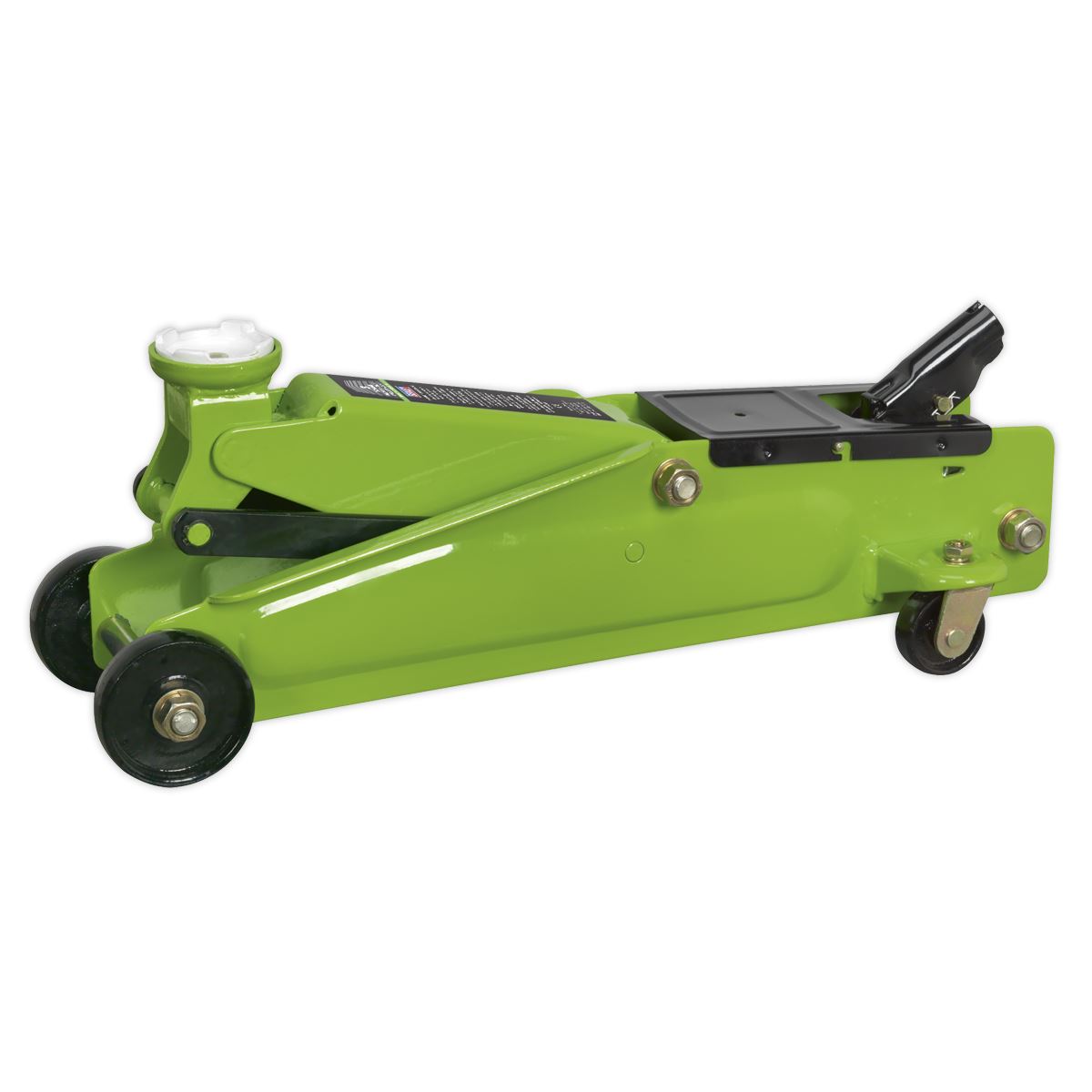 Sealey Trolley Jack 3 Tonne Long Reach Heavy-Duty Hi-Vis 1153CXHV