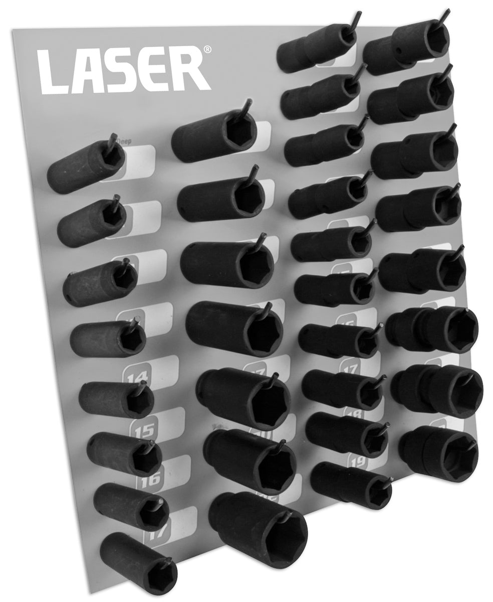 Laser Tools Complete Impact Socket Rack 1/2"D 1159