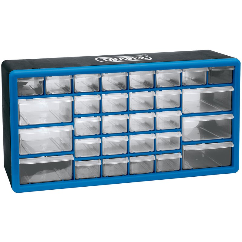Draper 30 Drawer Organiser Size W500 x D160 x H255mm 12015