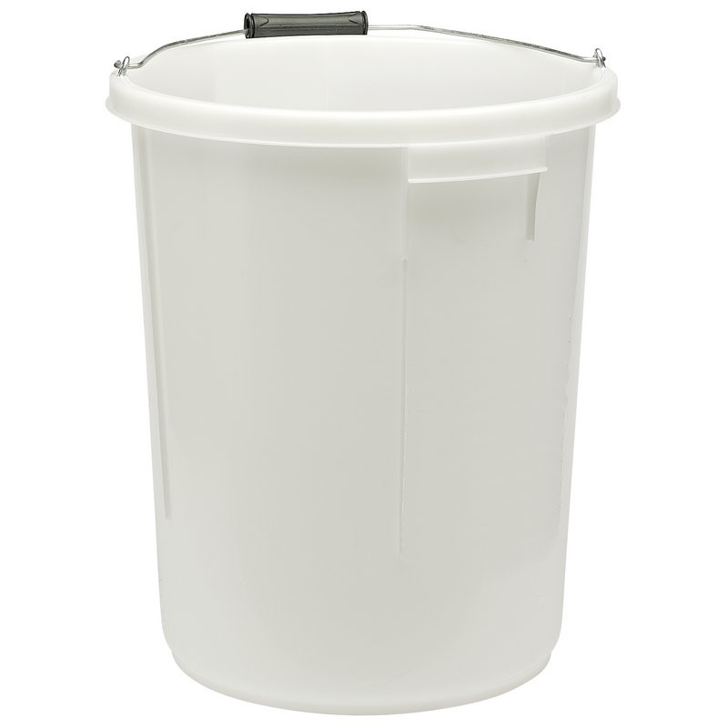 Draper Plasterer's Mixing Bucket 25L White metal handle Easy to clean 12100