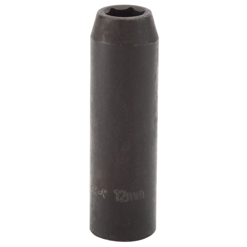 Draper 12mm Deep Impact Socket 1/2" Dr 6 Point Hex Chrome Vanadium Steel 12739