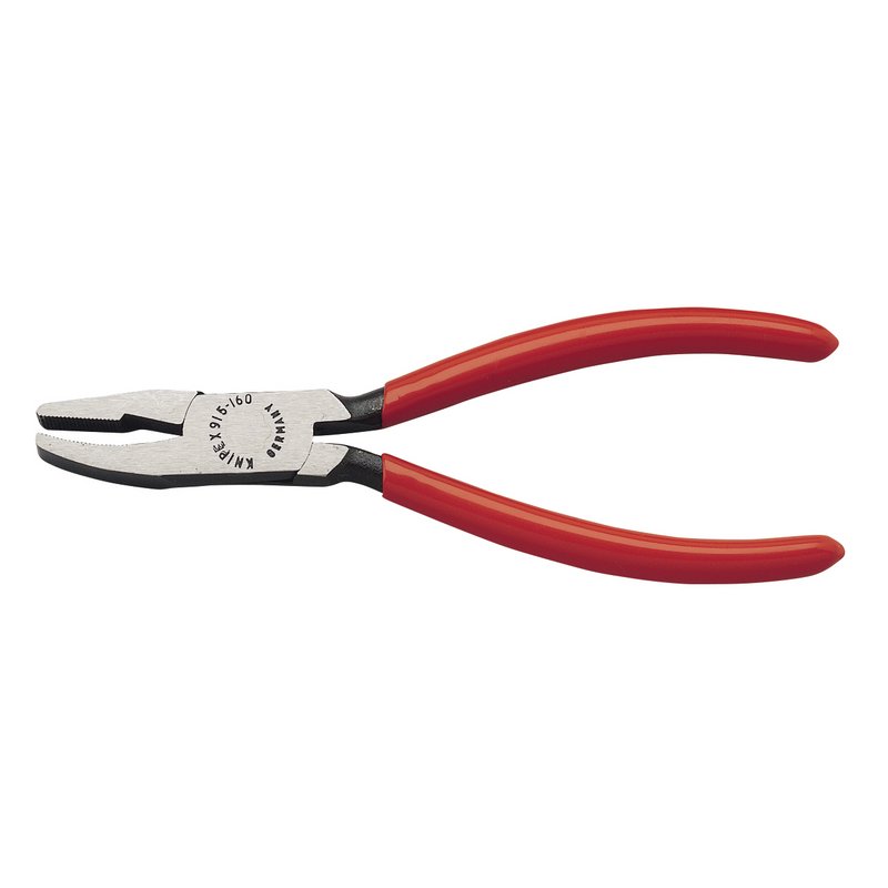 Knipex SBE Glass Nibbling Pincers 160mm Serrated Gripping Edges 91 51 160