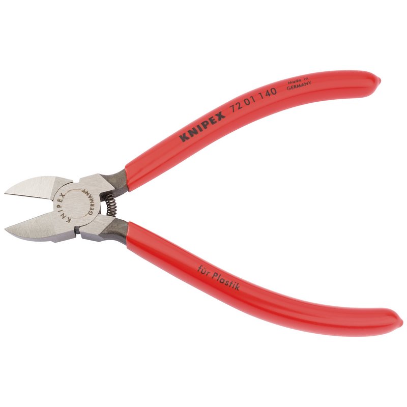 Knipex 72 01 140 SBE Diagonal Side Cutter for Plastics or Lead Only, 140mm