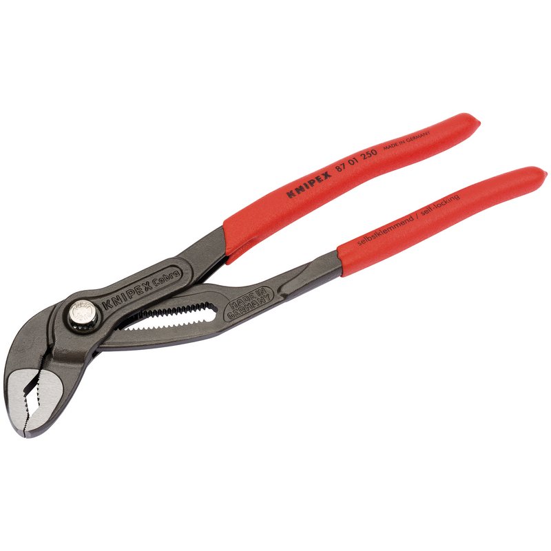 Knipex 250mm Cobra Waterpump Pliers One Handed Adjustment 87 01 250 SBE