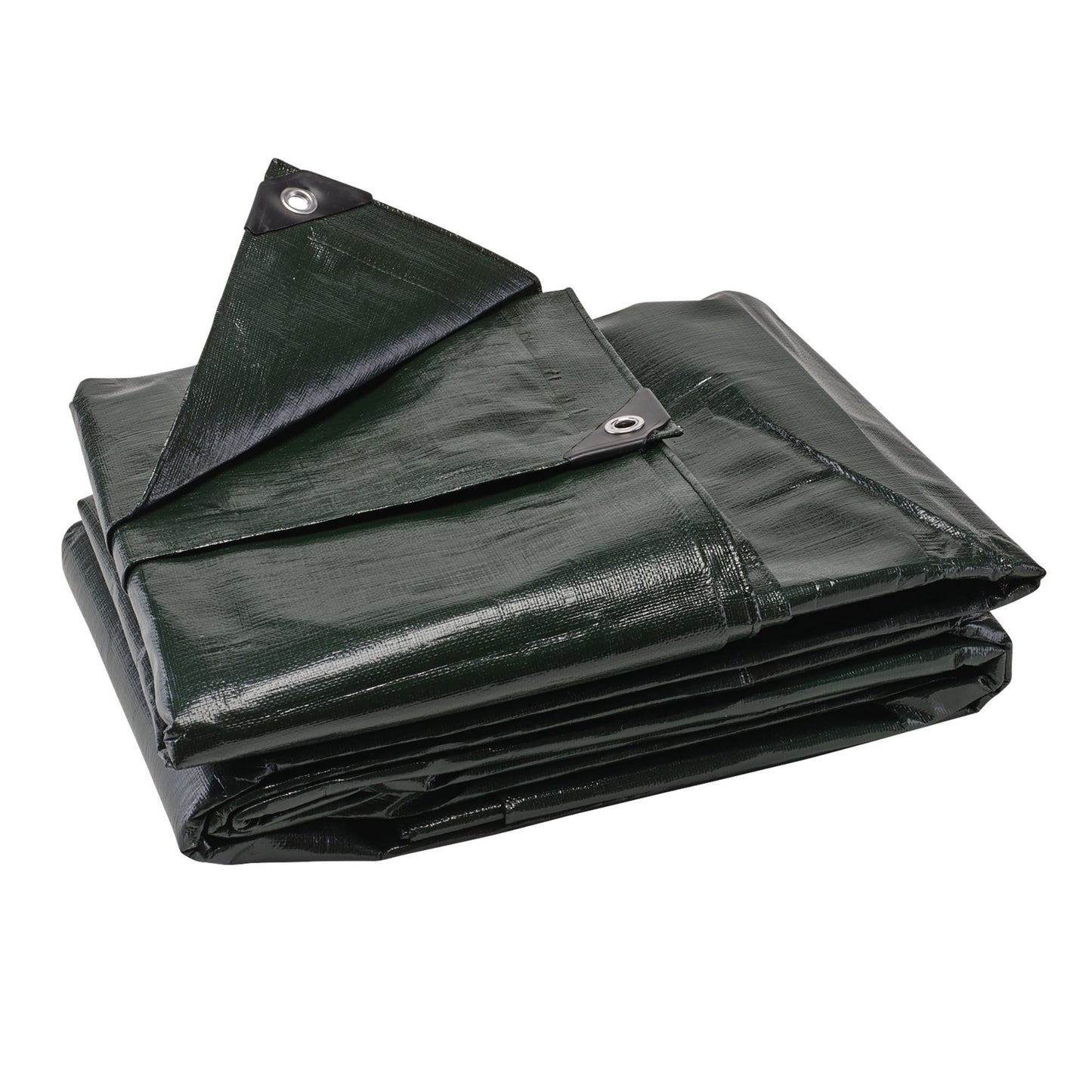 Draper Heavy Duty Polyethylene Tarpaulin 4 x 6m Green Aluminium Eyelets 13488