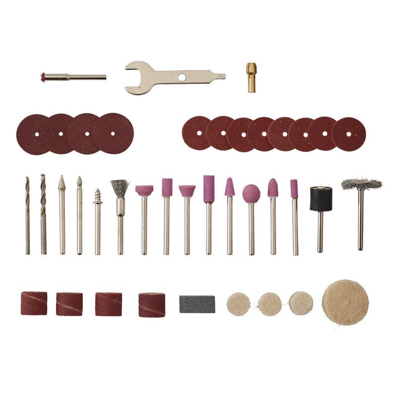 Draper Rotary Multi-Tool Accessory Set 40 Piece 2 x Mandrels 13540