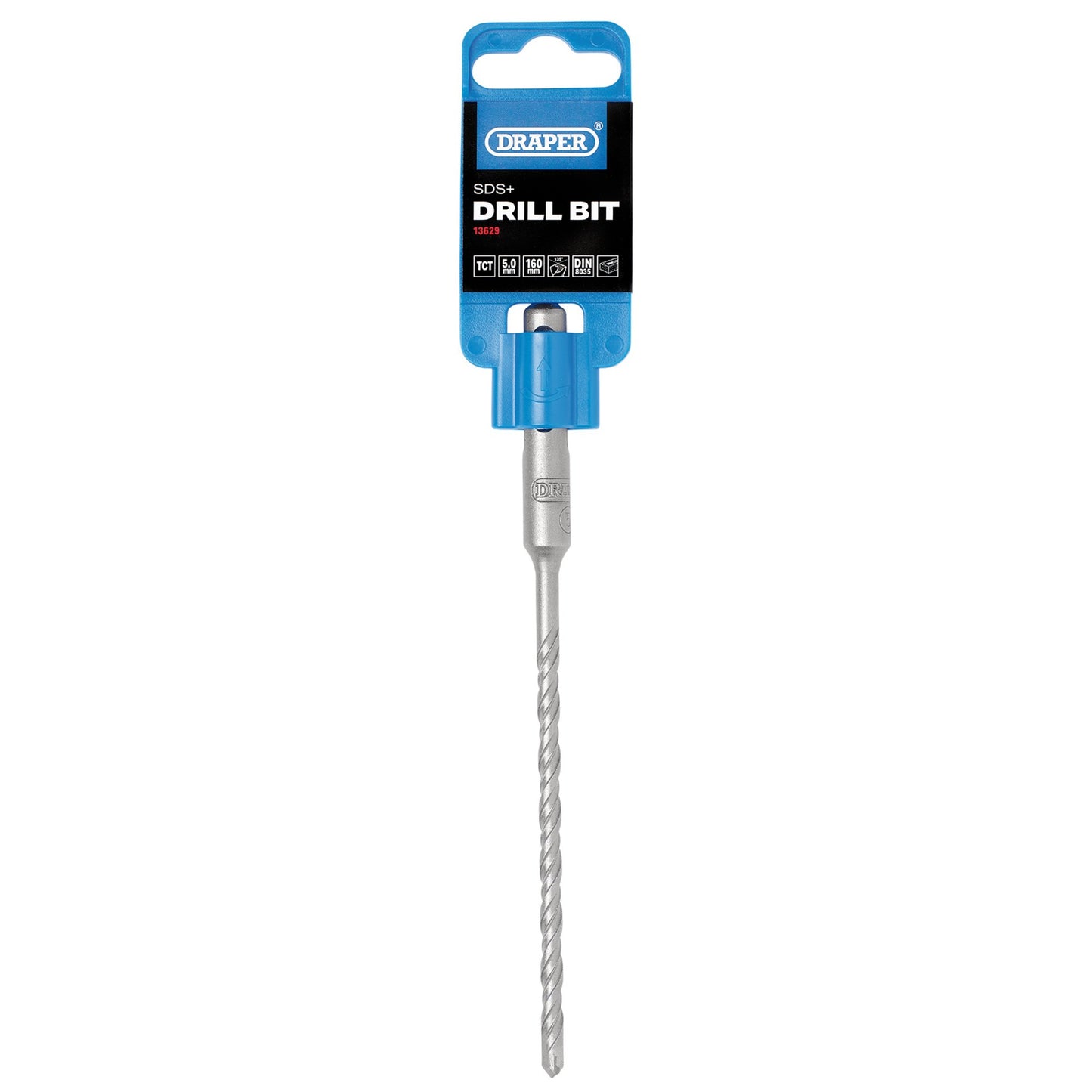 Draper SDS Plus Drill Bit 5.0 x 160mm Tungsten Carbide Tip Double Flute 13629