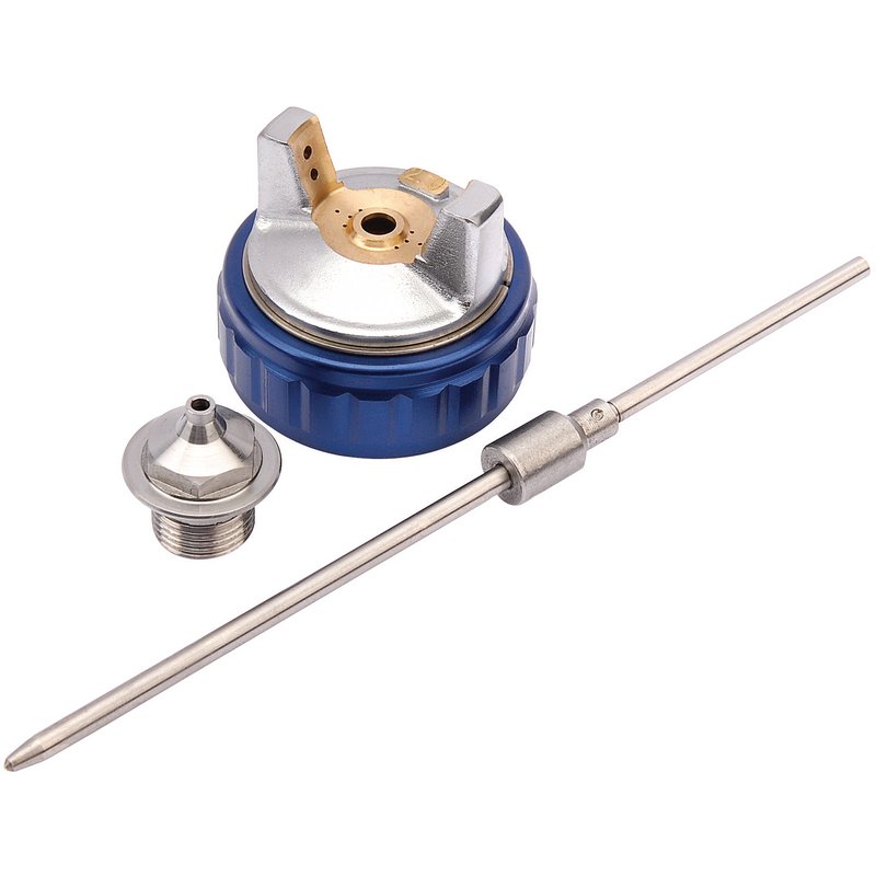 Draper 2.0mm Spray Gun Spare Nozzle Needle Cap Set for 09706 & 09707 - 13845