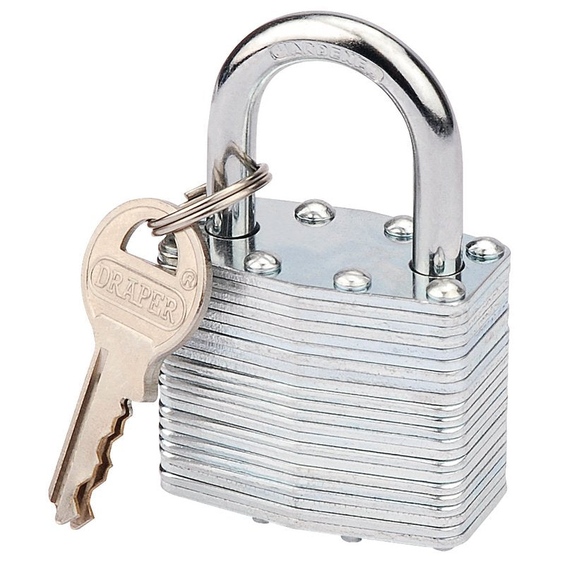 Draper 40 x 23mm Laminated Steel Padlock 14020