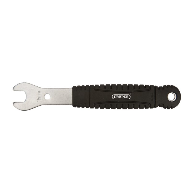 Draper Bicycle Pedal Wrench 15mm Length 238mm Non Slip Handle 14115