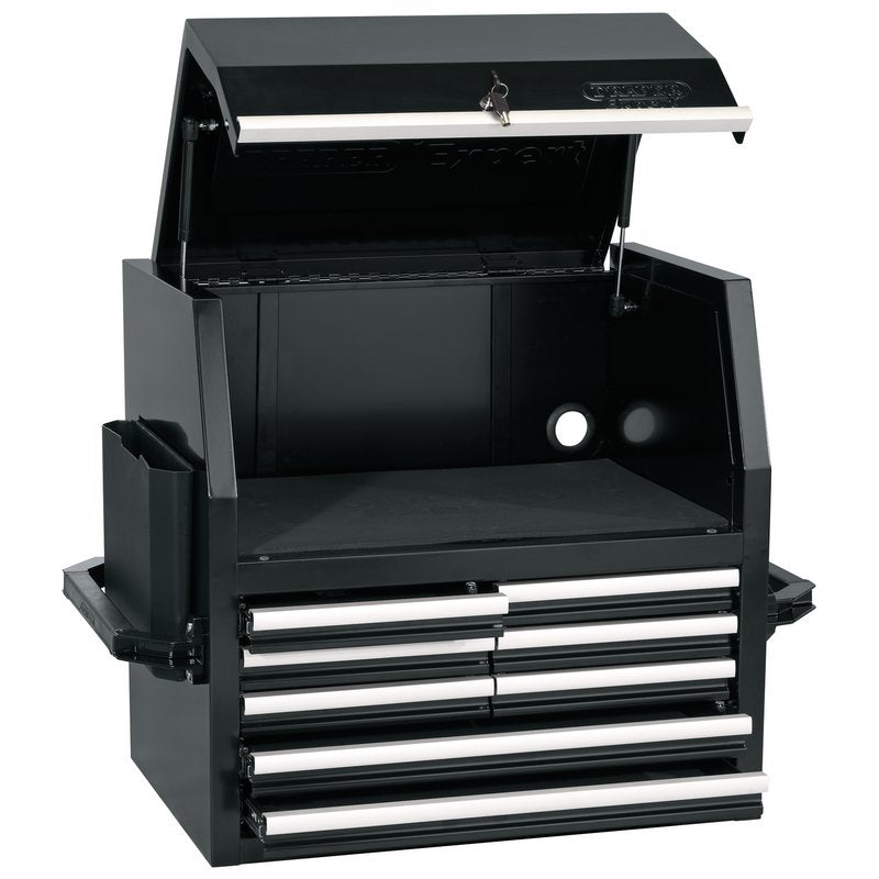 Draper Expert Black Tool Chest 8 Drawer 26" Steel Foam Linings Heavy Duty 14215