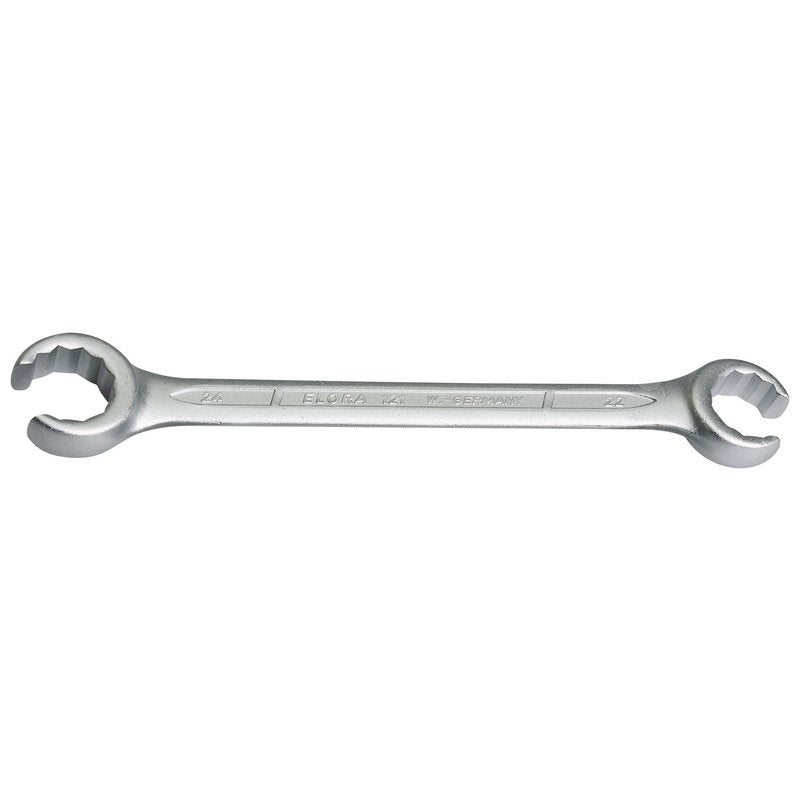 Elora 22 x 24mm Metric Flare Nut Spanner Chrome Plated Jaws Set At 15 Deg 14570