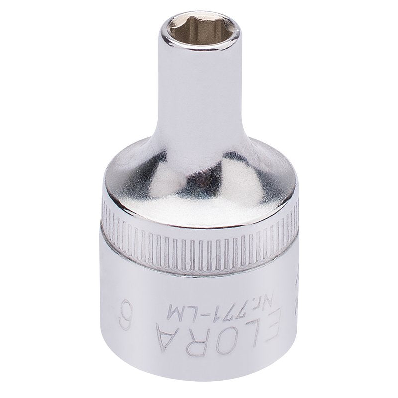 Elora 1/2"D 6mm Hexagon Socket Chrome Plated Standard Length 15295