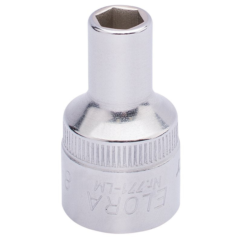 Elora 1/2"D 8mm Hexagon Socket Chrome Plated Standard Length 15297