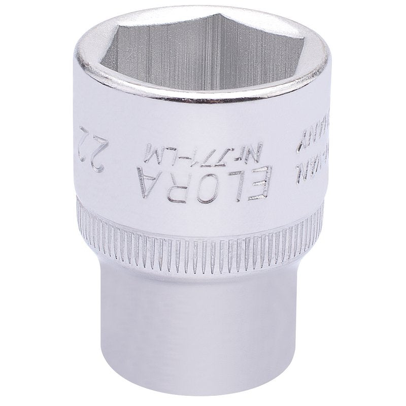 Elora 1/2"D 22mm Hexagon Socket Chrome Plated Standard Length 15311