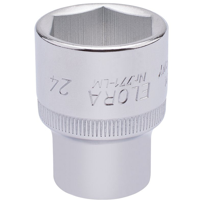 Elora 1/2"D 24mm Hexagon Socket Chrome Plated Standard Length 15313