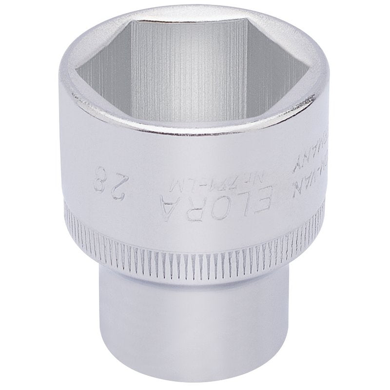 Elora 1/2"D 28mm Hexagon Socket Chrome Plated Standard Length 15317