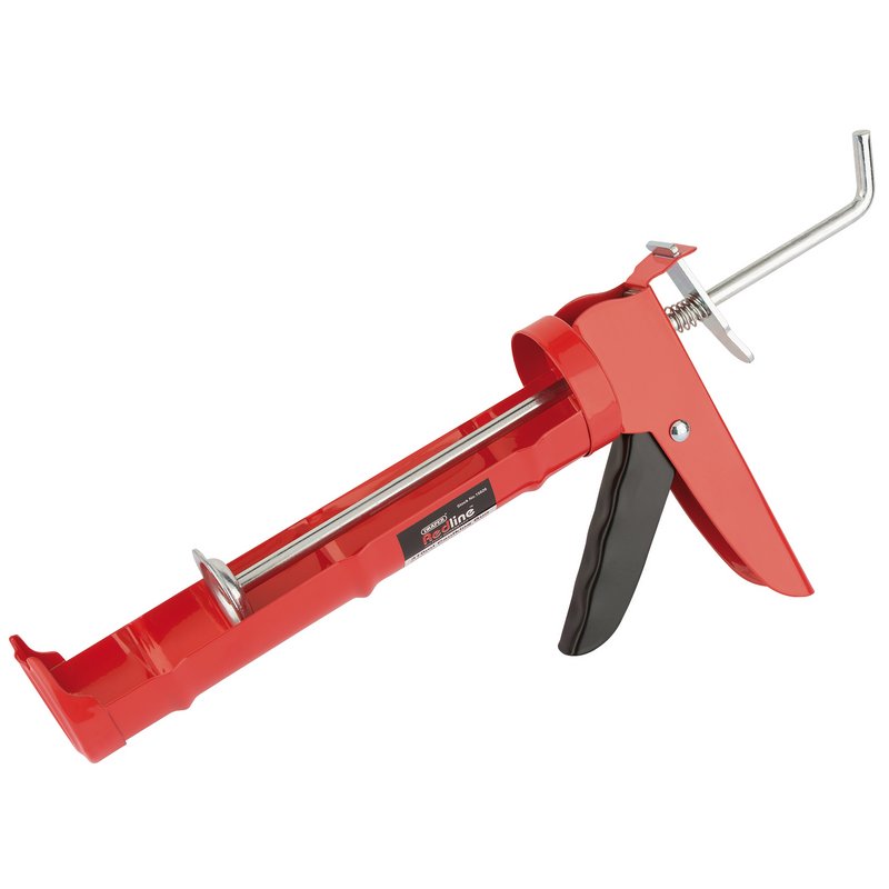 Draper Redline Caulking Gun 310ml Half Barrel Steel Frame Coated Handle 15626