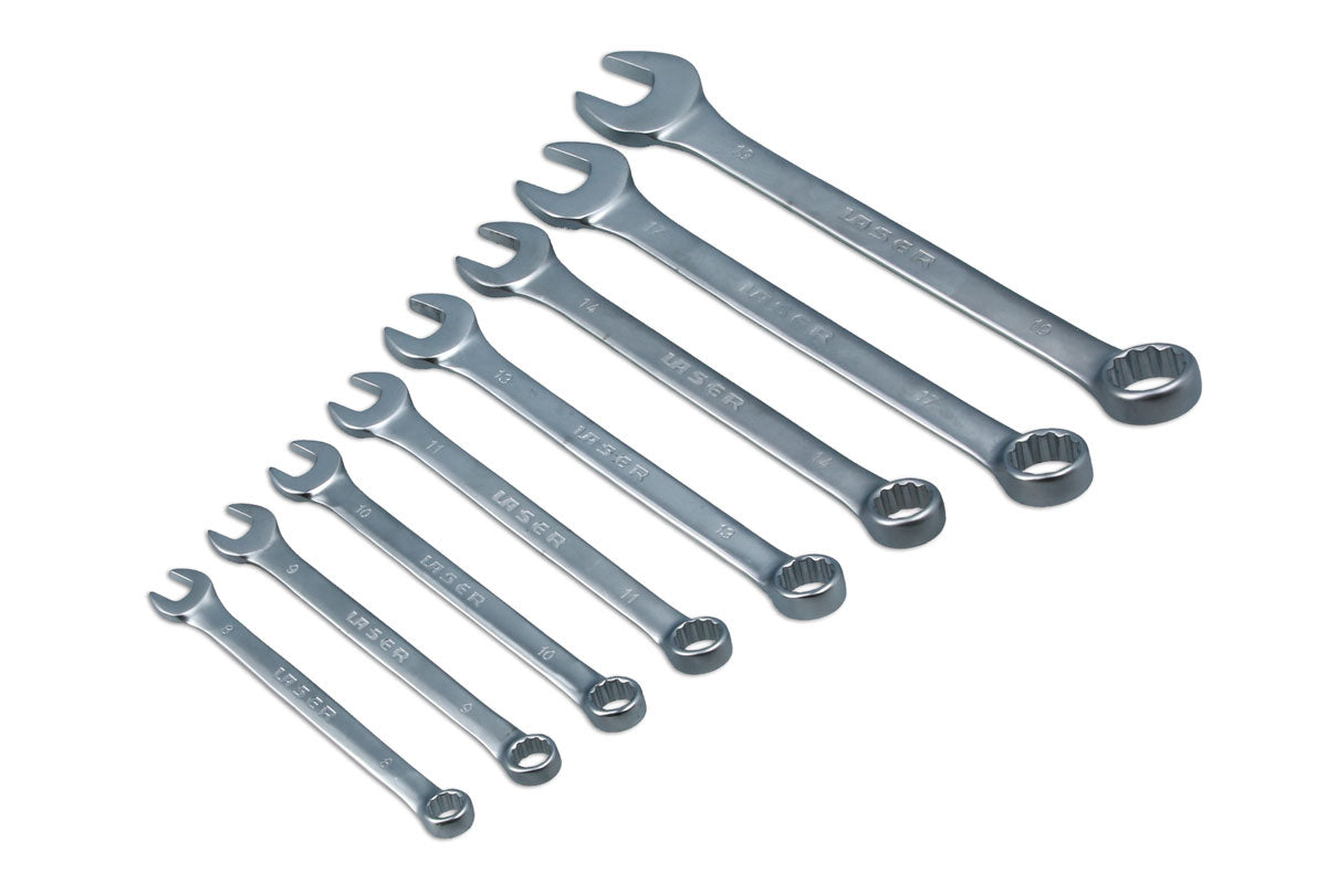 Laser Tools Combination Spanner Set 8 - 19mm 8pc 1571