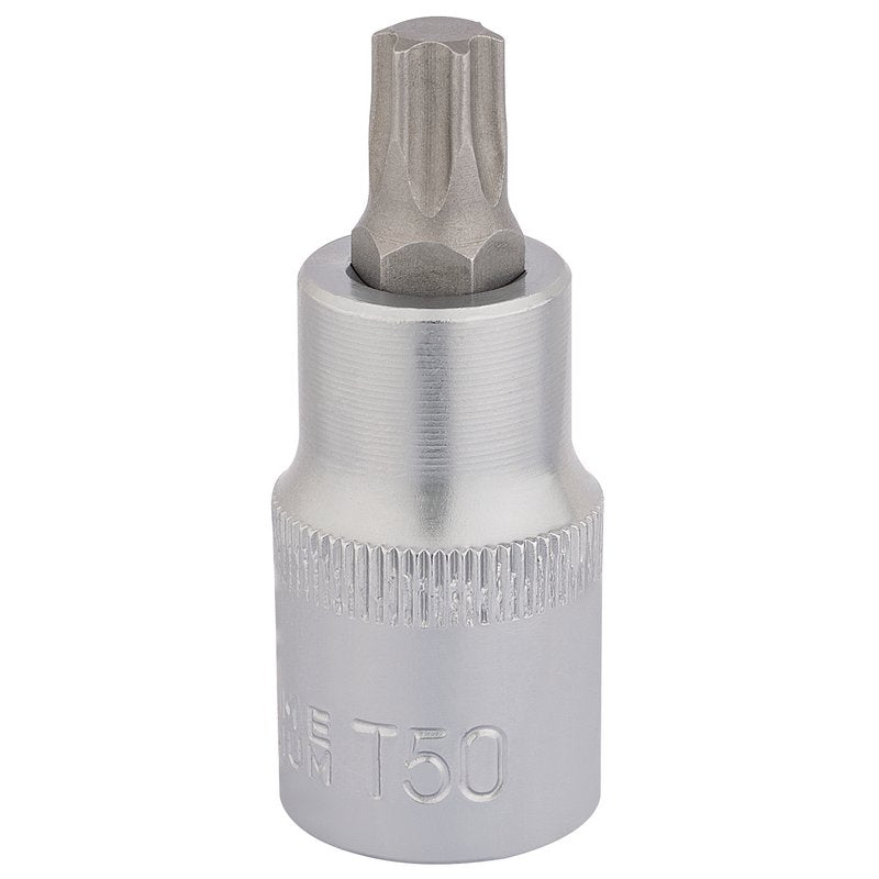 Draper Torx Star Socket Bit 1/2" Sq Dr T50 x 55mm 16317