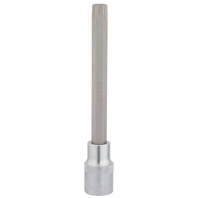 Draper Torx Star Socket Bit 1/2" Sq Dr T55 x 140mm 16321