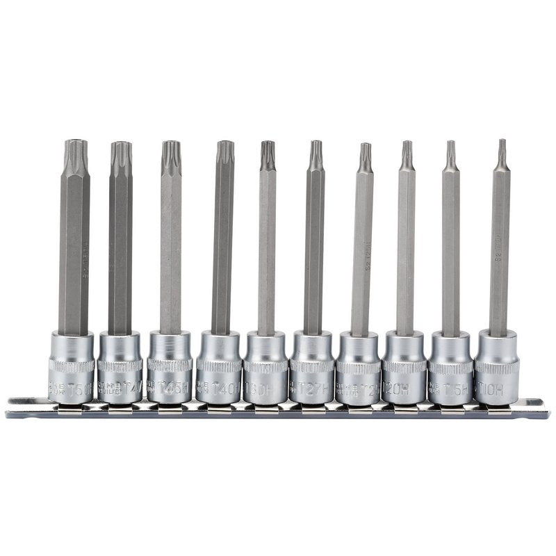 Draper Torx Star Security Socket Bit Set 3/8" Sq Dr 10 Piece 16333