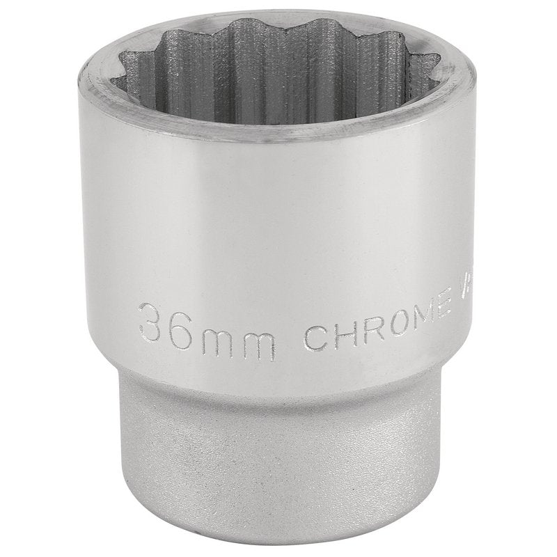 Draper 35mm 3/4" 12 Point Chrome Socket Standard Length 16701