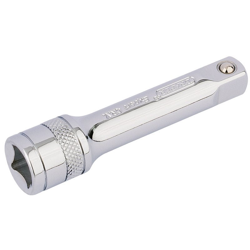 Draper 3/8"D 75mm Extension Bar knurled Ring Spring Loaded Polished 16725