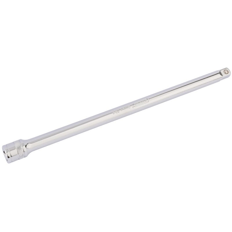Draper 3/8"D 250mm Extension Bar knurled Ring Spring Loaded Polished 16731