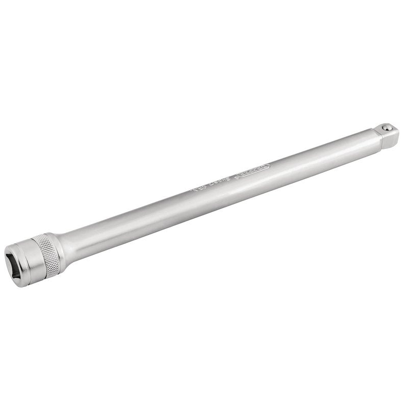 Draper 1/2"D 250mm Wobble Extension Bar Satin Chrome knurled Ring 16763
