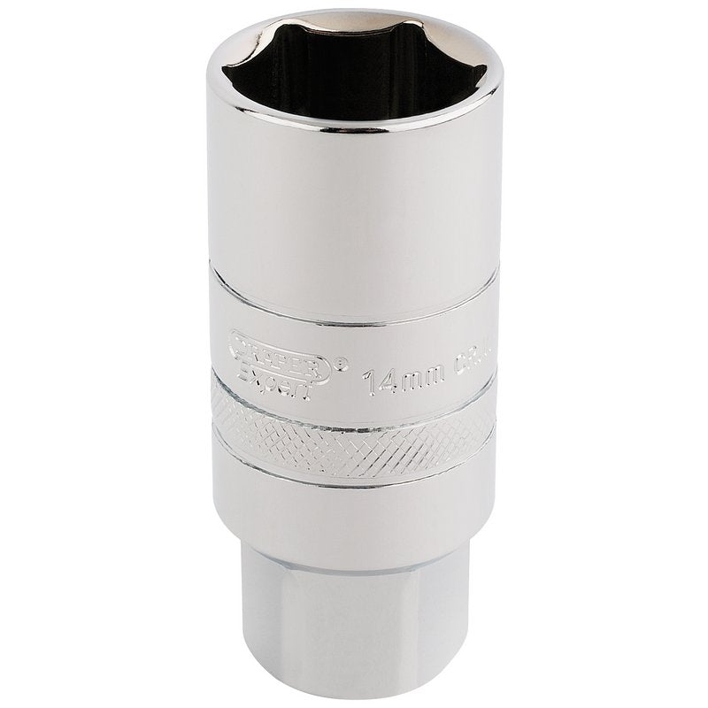 Draper 14mm Thread 6 Point Spark Plug Socket 3/8"D 21mm 16774