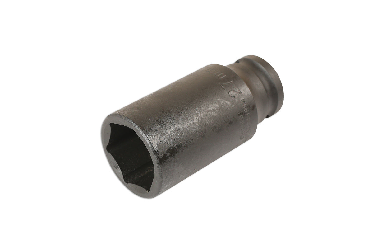 Laser Tools 27mm Deep Impact Socket 1/2"D Black Phosphate Finish 1718