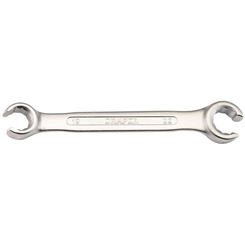 Draper Flare Nut Pipe Spanner 19 x 22mm Bi Hex Chrome Plated 17275