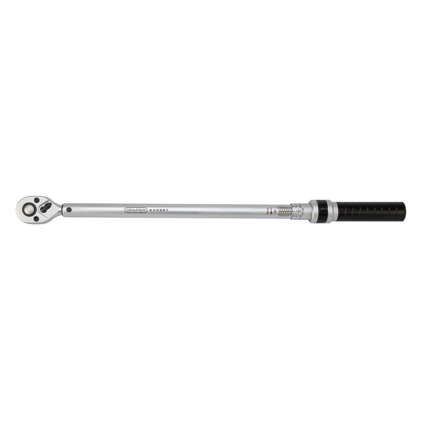 Draper Expert Ratchet Torque Wrench, 1/2" Sq. Dr., 60-340Nm