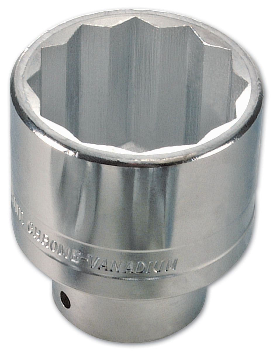 Laser Tools 56mm 3/4"D Bi-Hex Transit Van Hub Nut Socket Chrome 1908