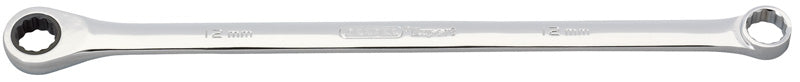 Expert Draper Extra Long 12mm Hi-Torq® Metric Long Pattern Ratcheting Ring Spanners
