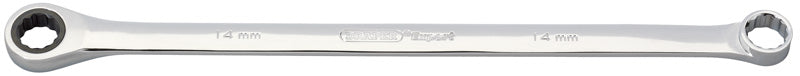 Expert Draper Extra Long 14mm Hi-Torq® Metric Long Pattern Ratcheting Ring Spanners