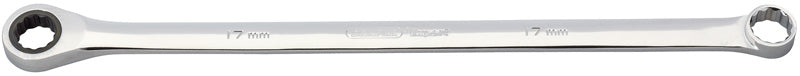 Expert Draper Extra Long 17mm Hi-Torq® Metric Long Pattern Ratcheting Ring Spanners
