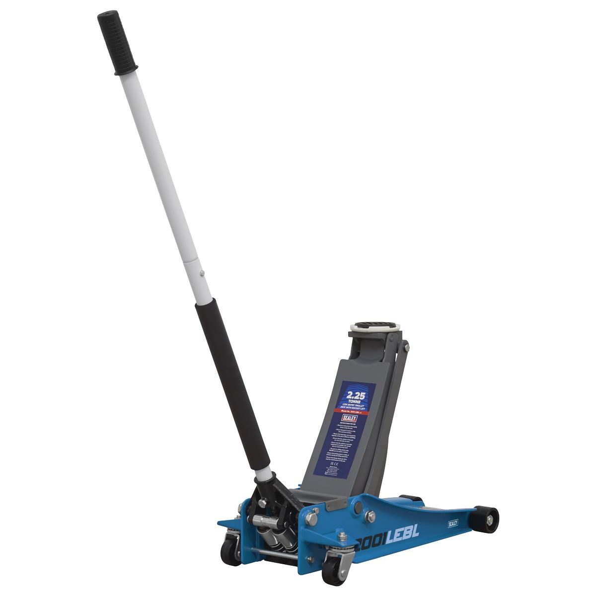Sealey Trolley Jack 2.25 Tonne Low Profile Rocket Lift Blue 2001LEBL