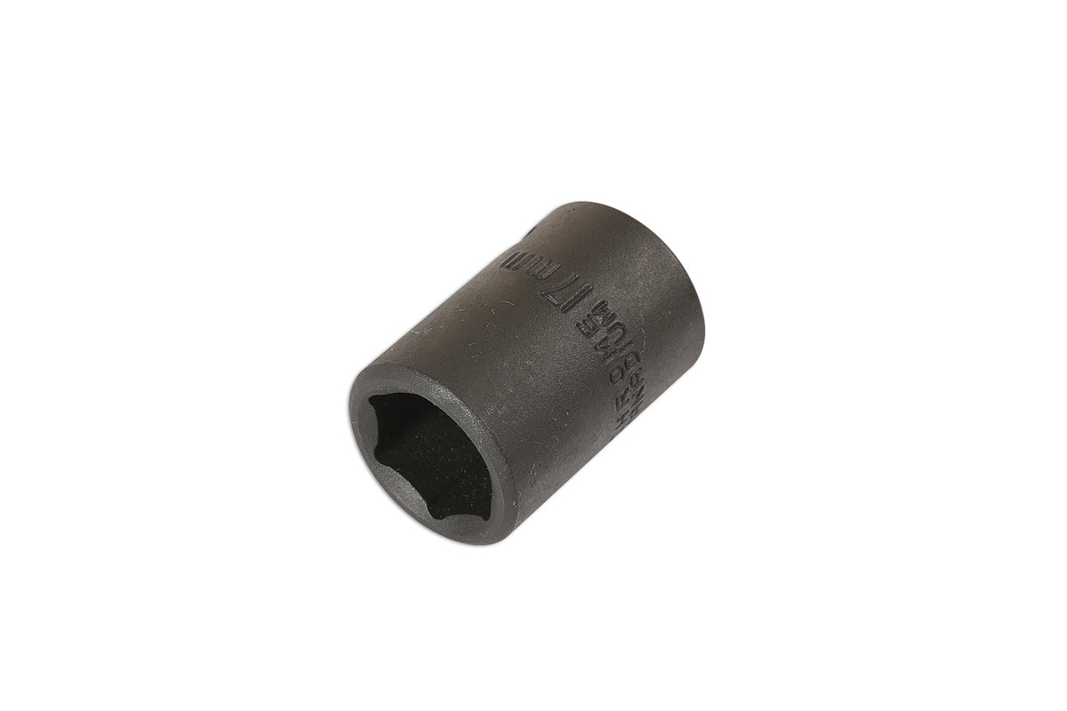 Laser Tools 17mm Standard Impact Socket 1/2"D 6 Point Black Finish 2008