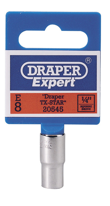 Expert E8 1/4" Square Drive Draper TX-STAR® Socket