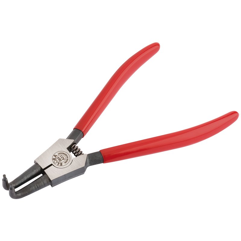 Elora A21 Bent External Circlip Pliers with Dipped Handles 19 - 60mm 21299