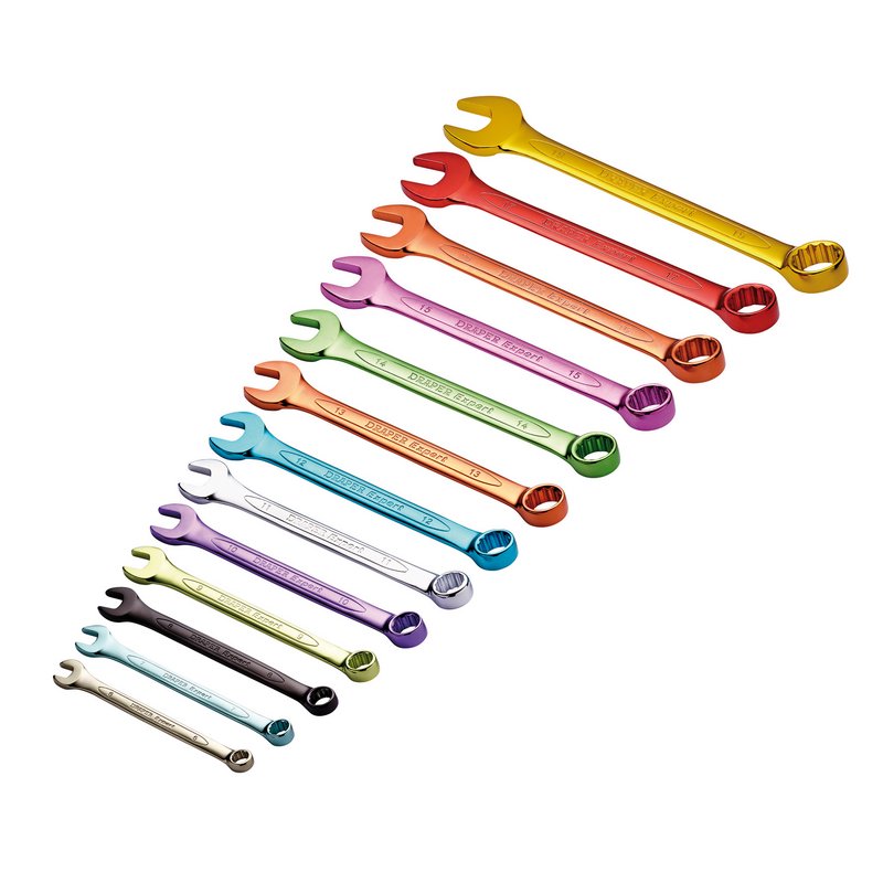 Draper Expert HI-TORQ Metric Coloured Combination Spanner Set 13 Piece 23017