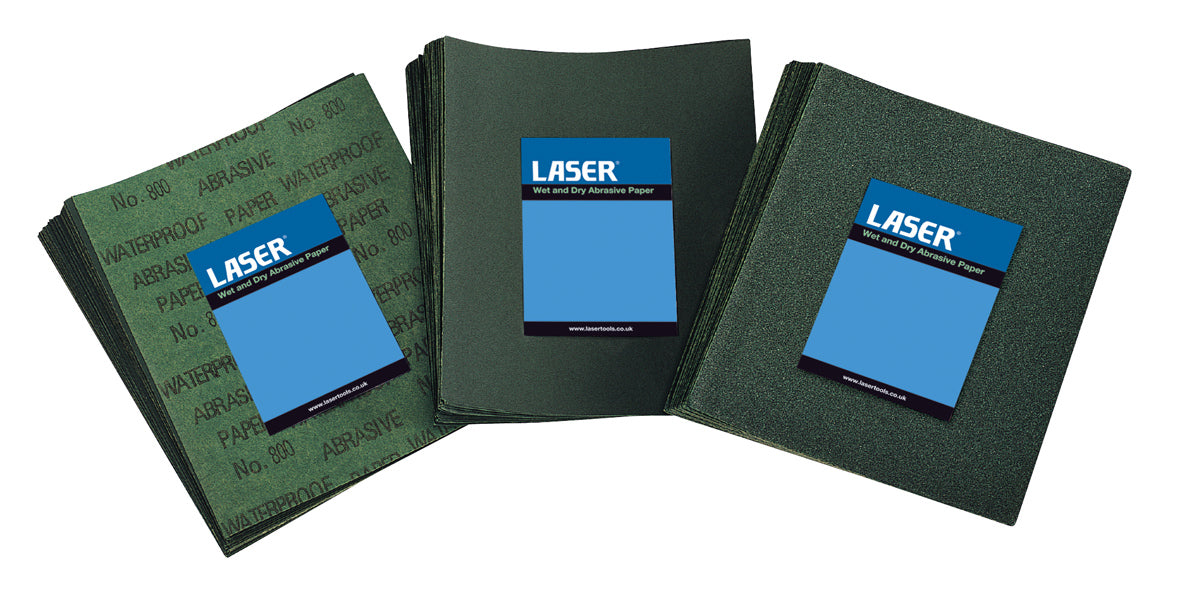 Wet & Dry Grit 240, 50 Sheets Laser Tools 2342