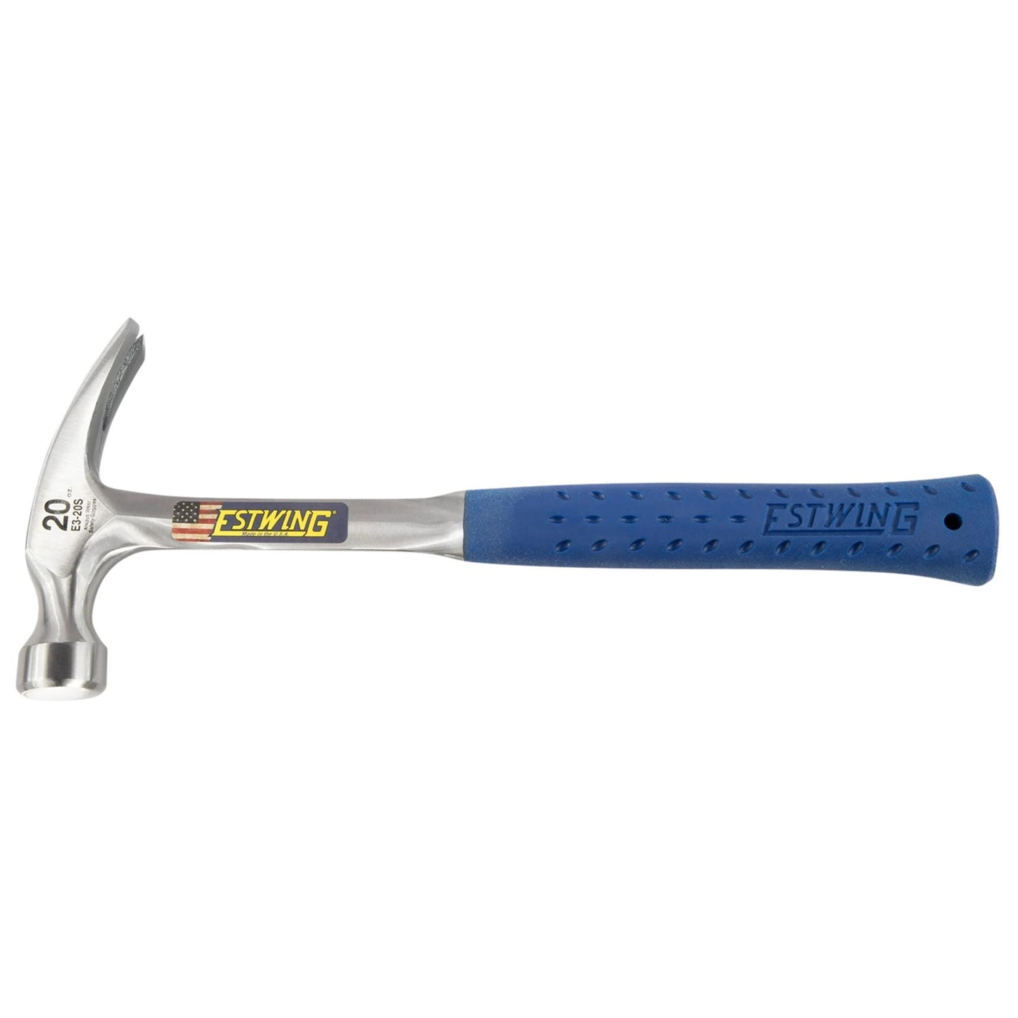 Estwing Straight Claw Hammer 20oz 560g Solid Forged In One Piece E3-20S