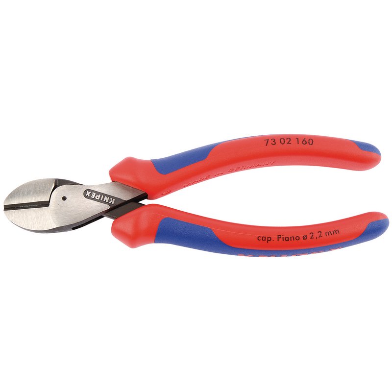 Knipex 160mm X Cut High Leverage Diagonal Side Cutters Cut 3.8mm 73 02 160SB