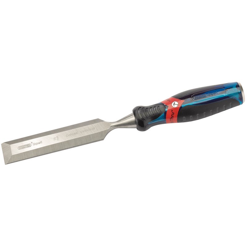 Draper Soft Grip Pound Thru Bevel Edge Wood Chisel 28 x 140mm 24409