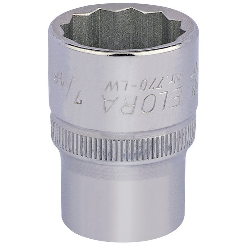 Elora Whitworth Bi-Hexagon Socket, 1/2" Sq Dr 7/16" Standard Length 24848